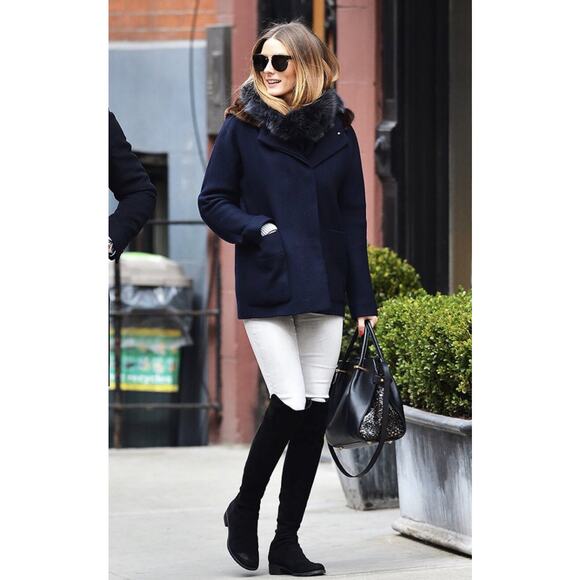 Stuart Weitzman 50/50 Over the Knee Boots Black Suede Pull On Low Heel Sz 7.5 - Picture 2 of 9